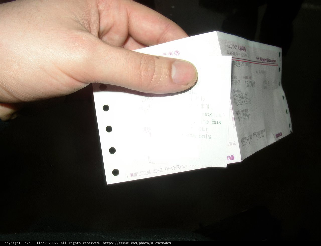 Ticket in Hand