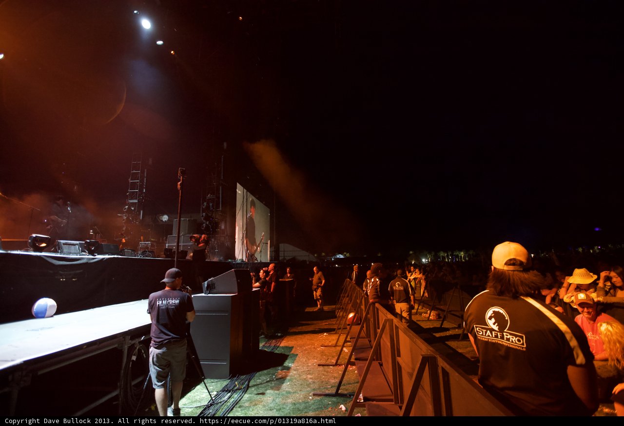 Coachella Crowd Rocking Out at Night