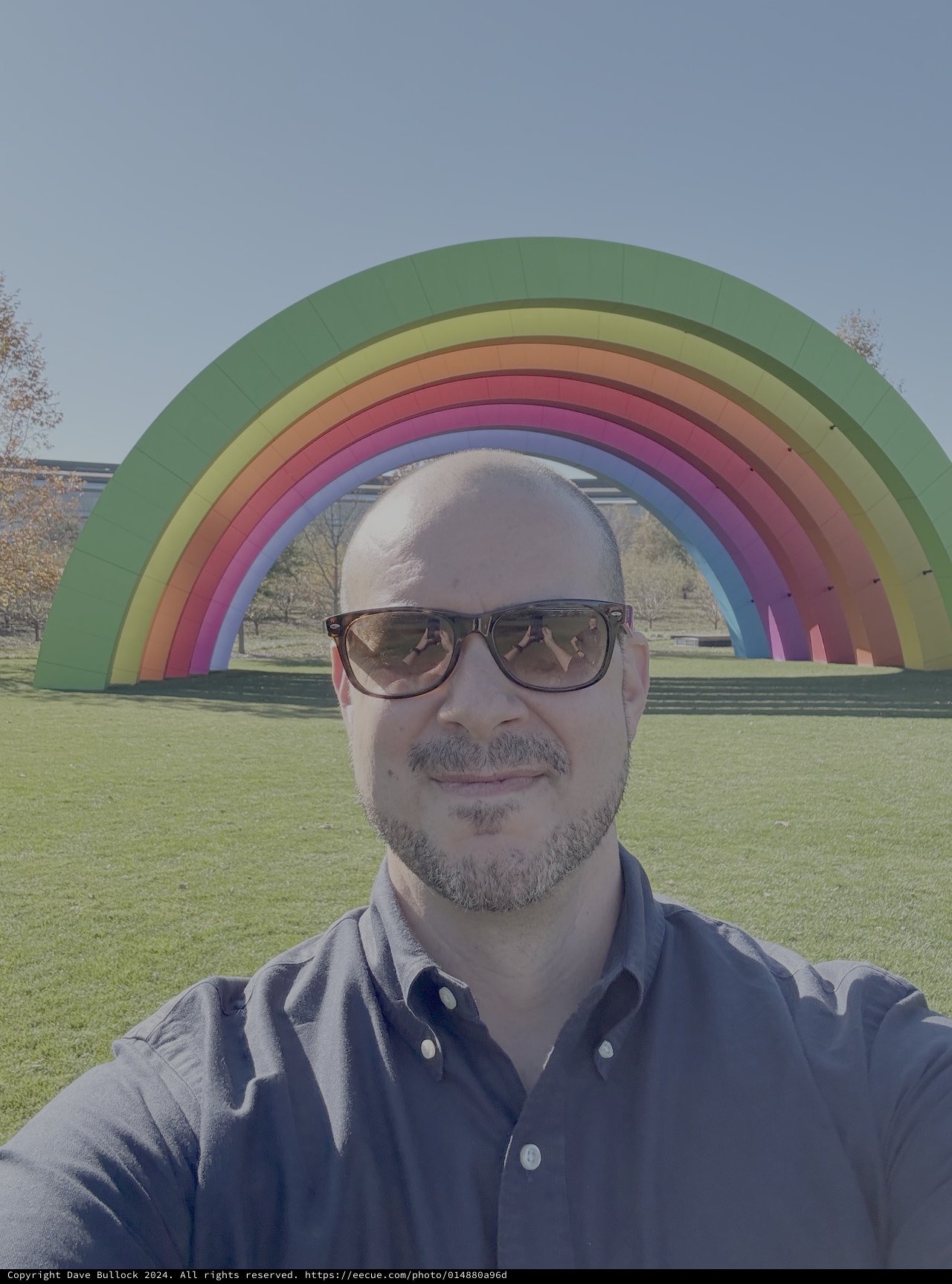 Selfie at Colorful Rainbow Arch Monument