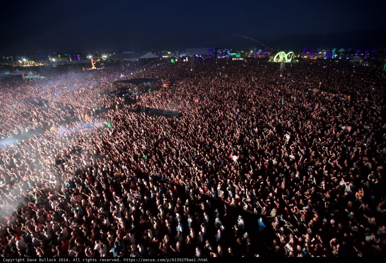 Night Sky Concert Crowd