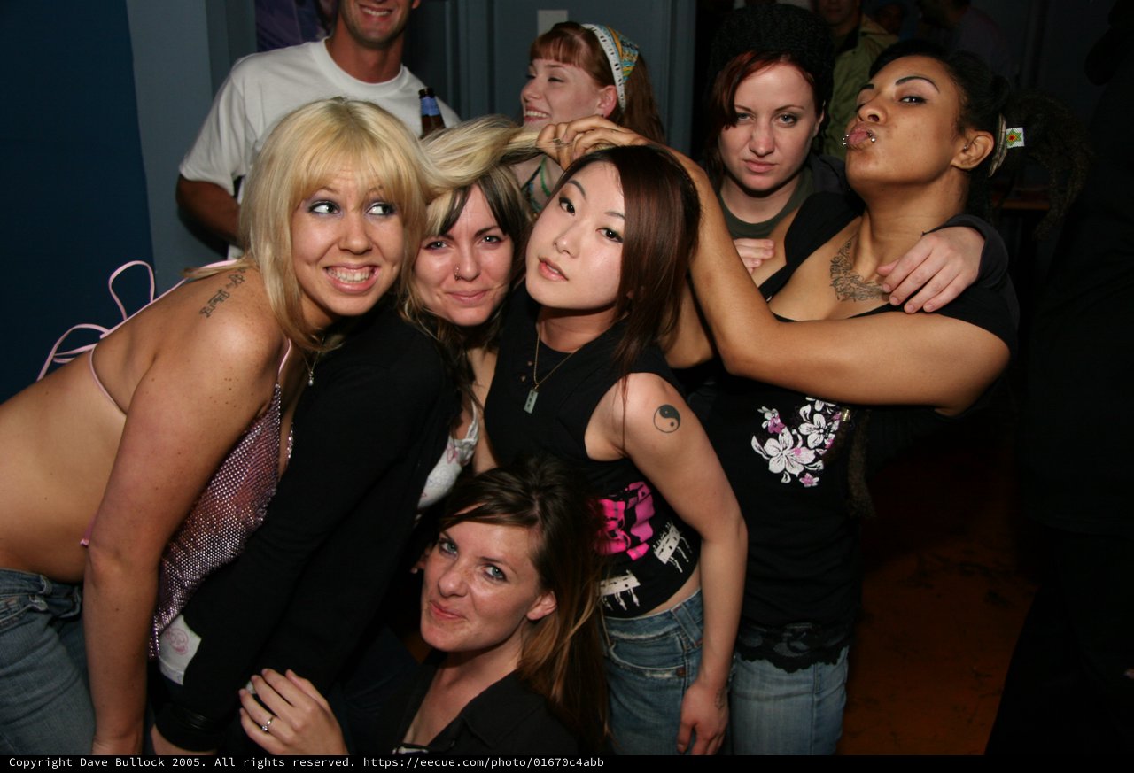 Friends Celebrate Together at Indoor House Party