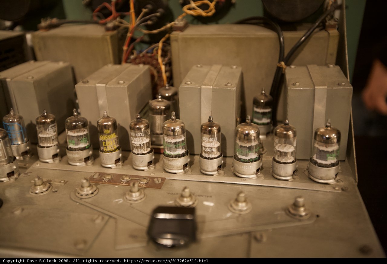 Electronic Components of a Vintage Radio