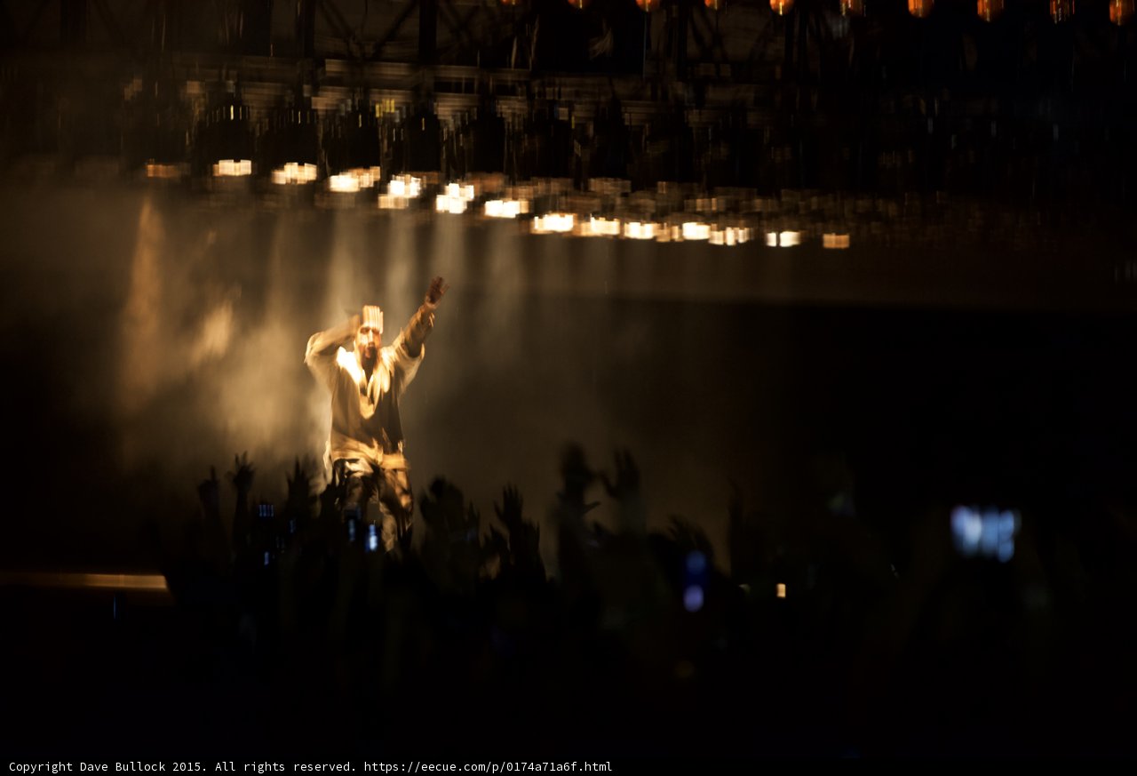 Kanye West Arm Raised High