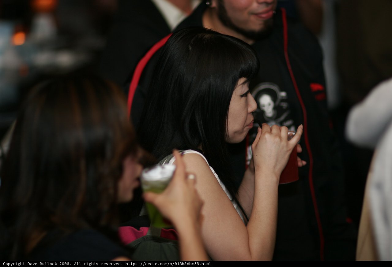 Black-Haired Beauty Grooving to the Beat