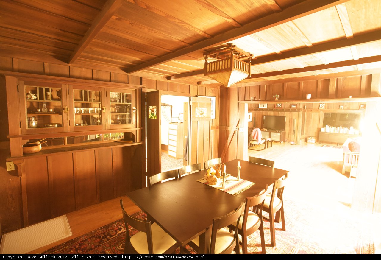 Modern Dining Room with Wooden Accents