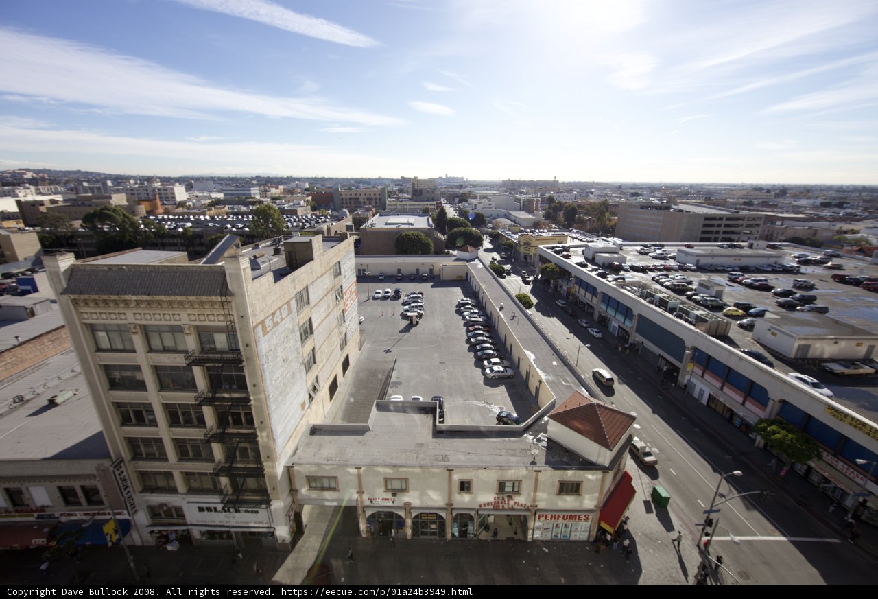 Bird's Eye View of a Busy City Parking Lot