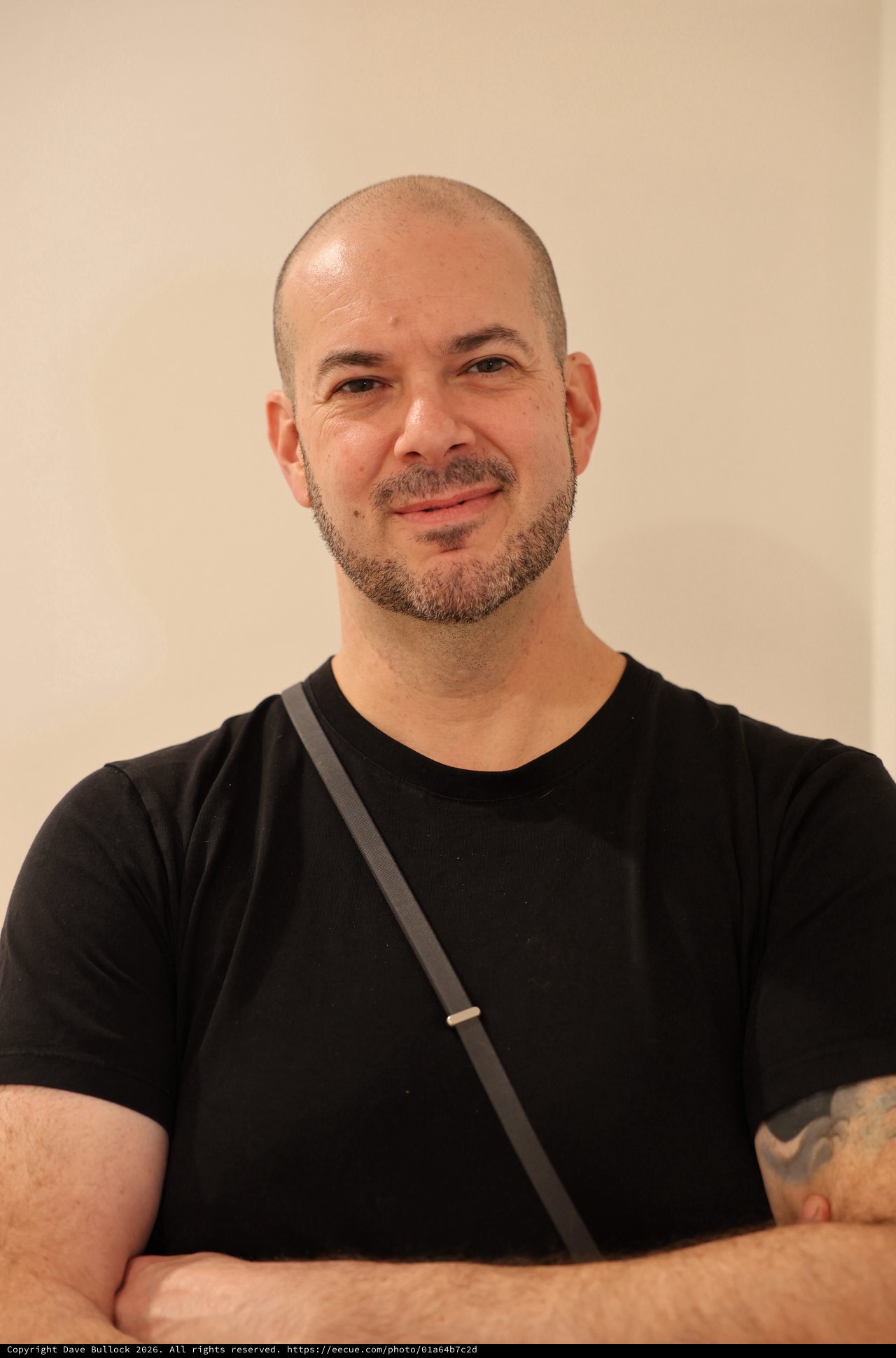 Professional Portrait of Man in Black Shirt