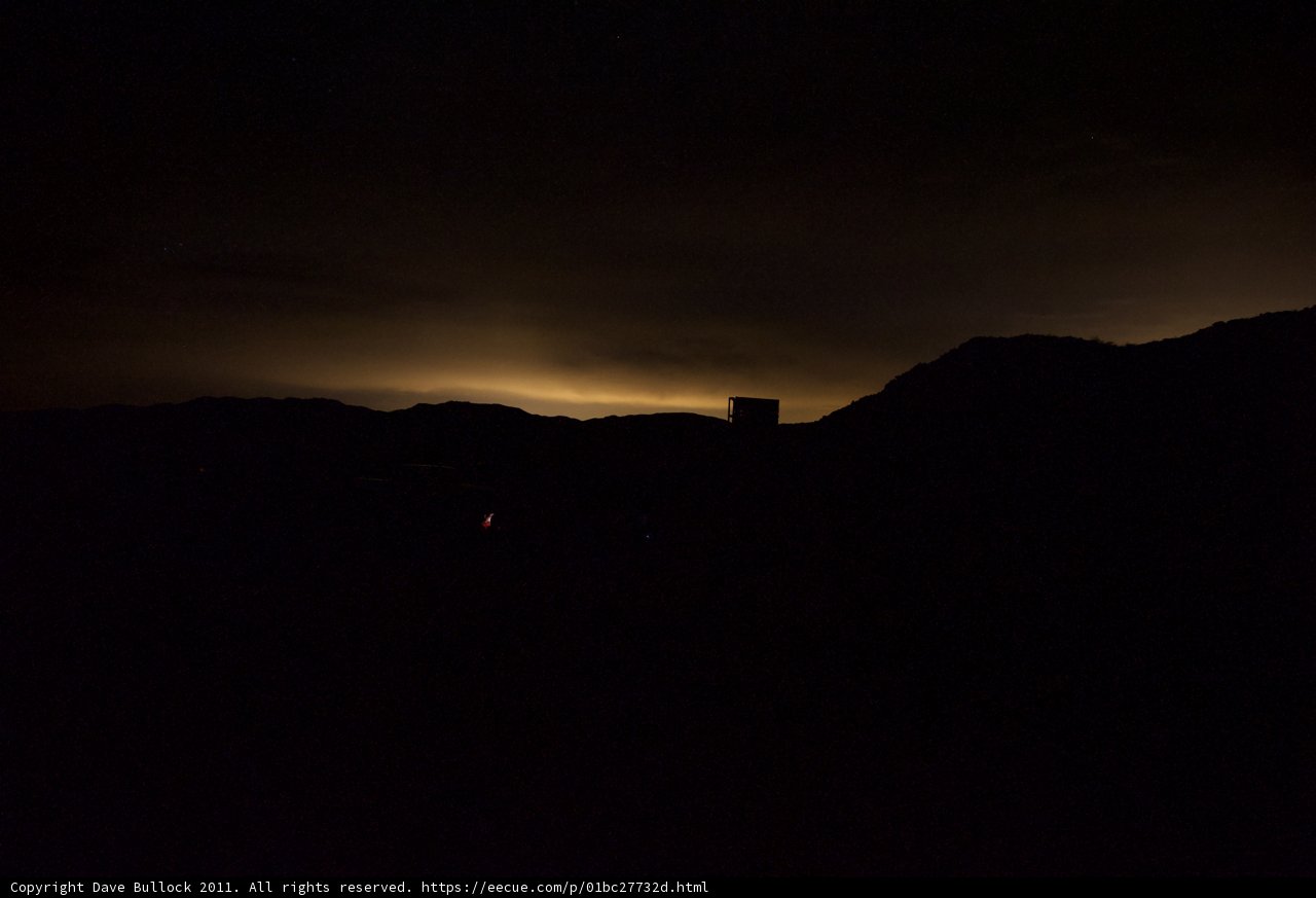 Shimmering Beacon on a Starry Night