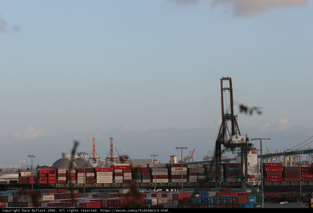 Towering Crane at the Waterfront