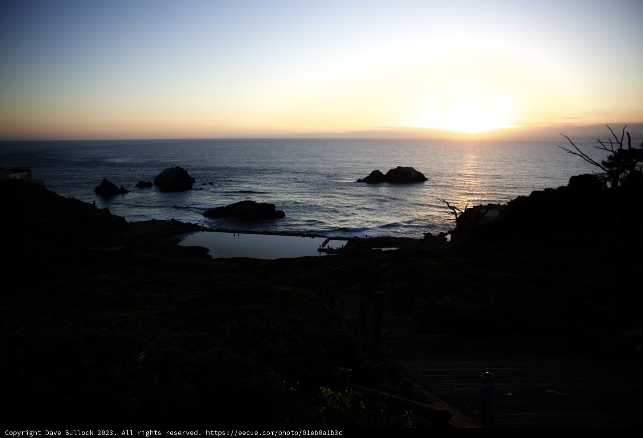 Golden Hour at Sutro Baths