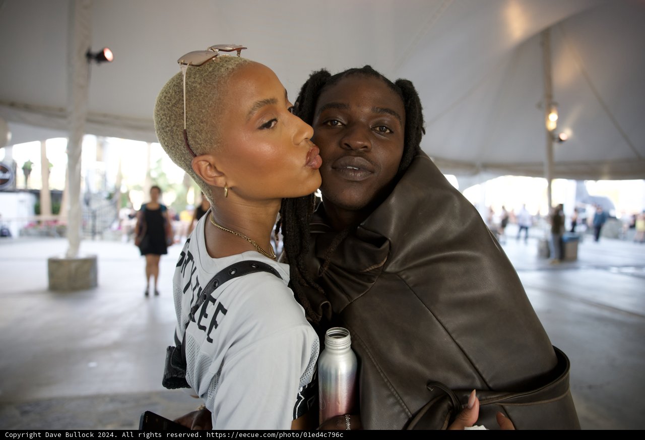Embrace and Kiss at Coachella 2024