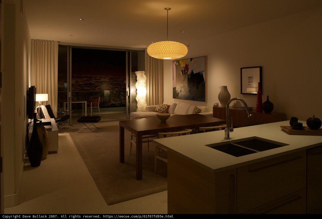Cozy Living Room and Kitchen with Artistic Touches