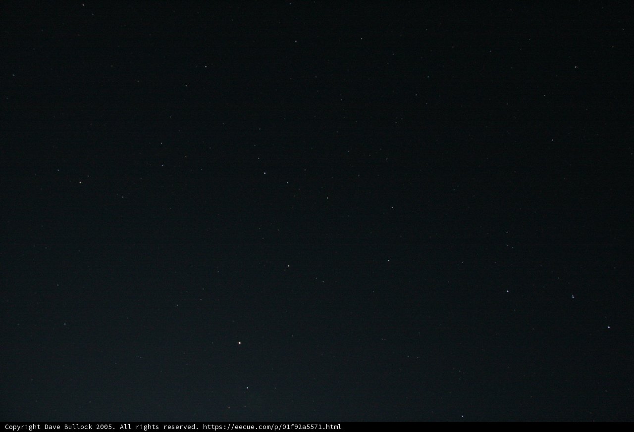 A Starry Night with the Moon