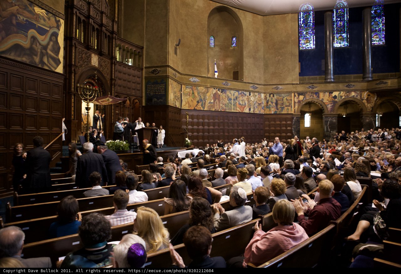 Mass Gathering in a Lavish Church