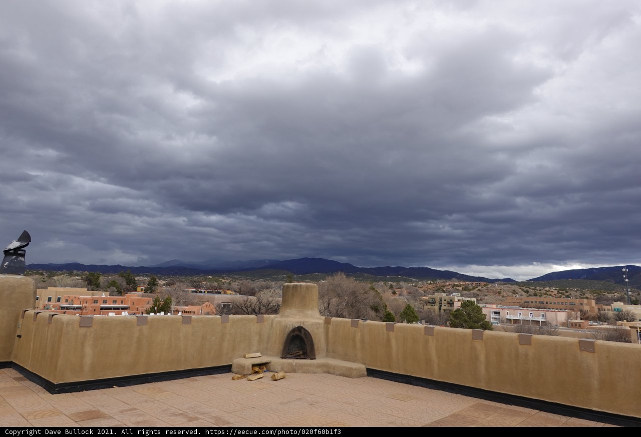 Cloudy Cityscape from Above