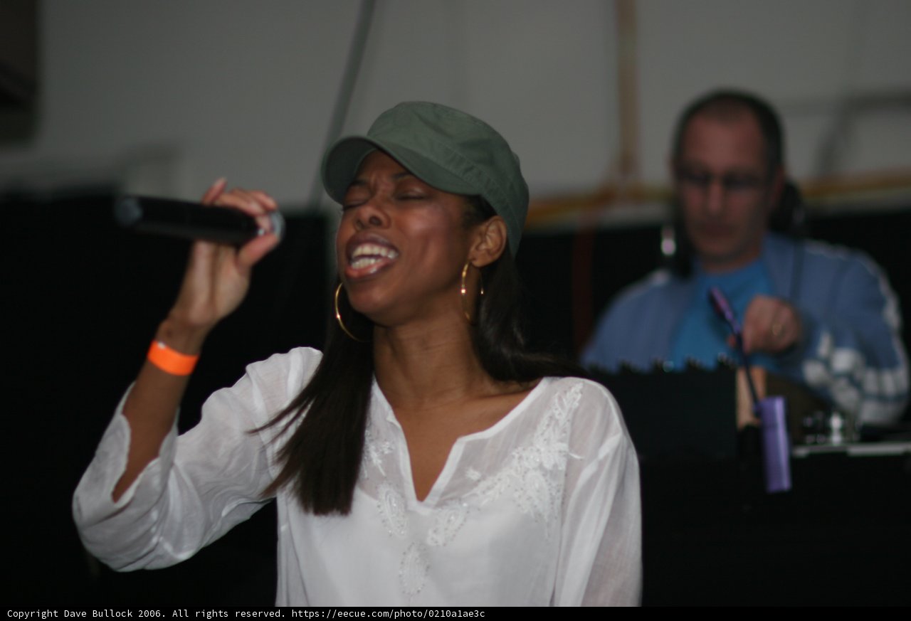 Green Hat, Microphone, and Music