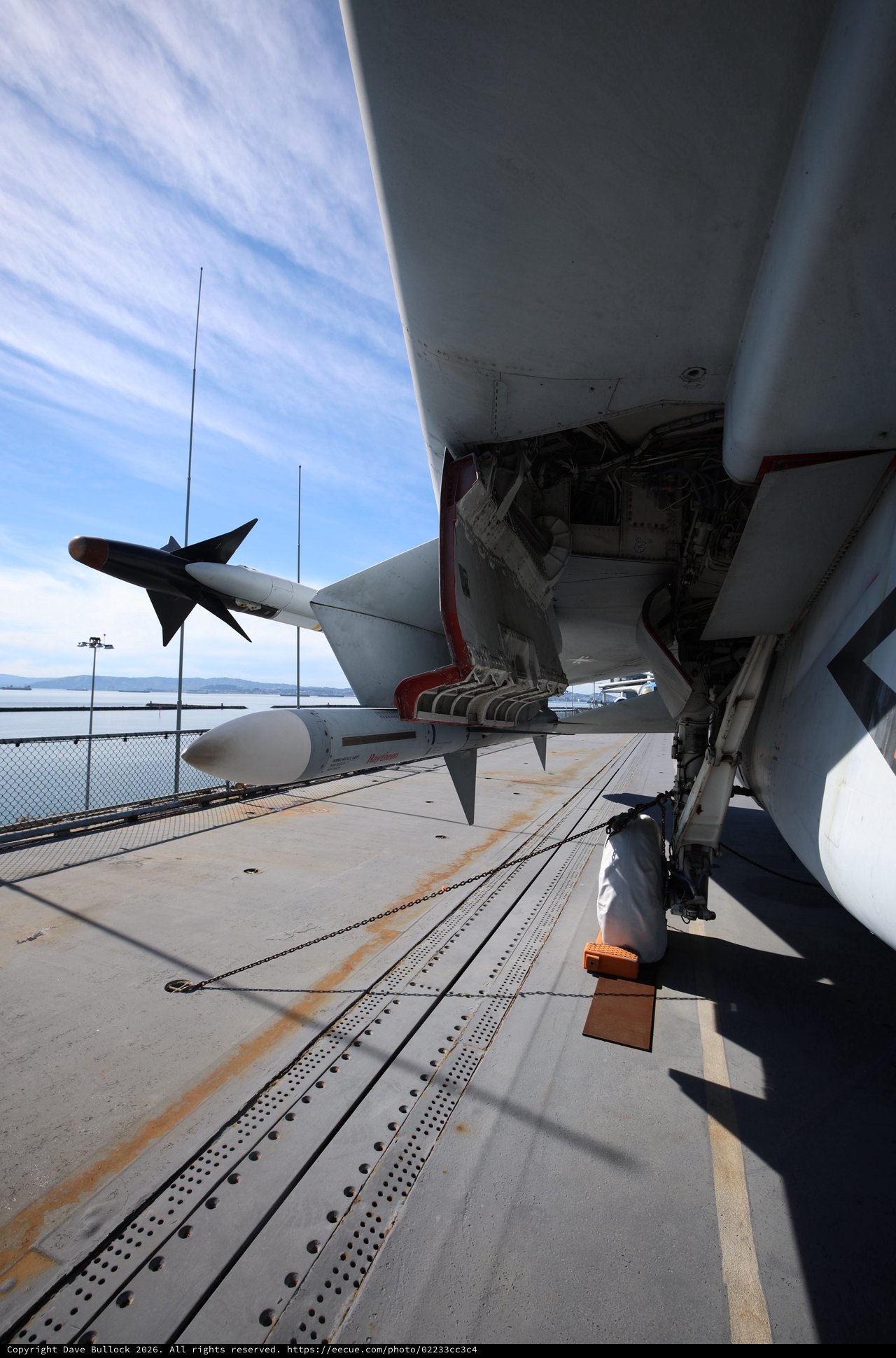 Military Aircraft Missiles on USS Hornet Flight Deck