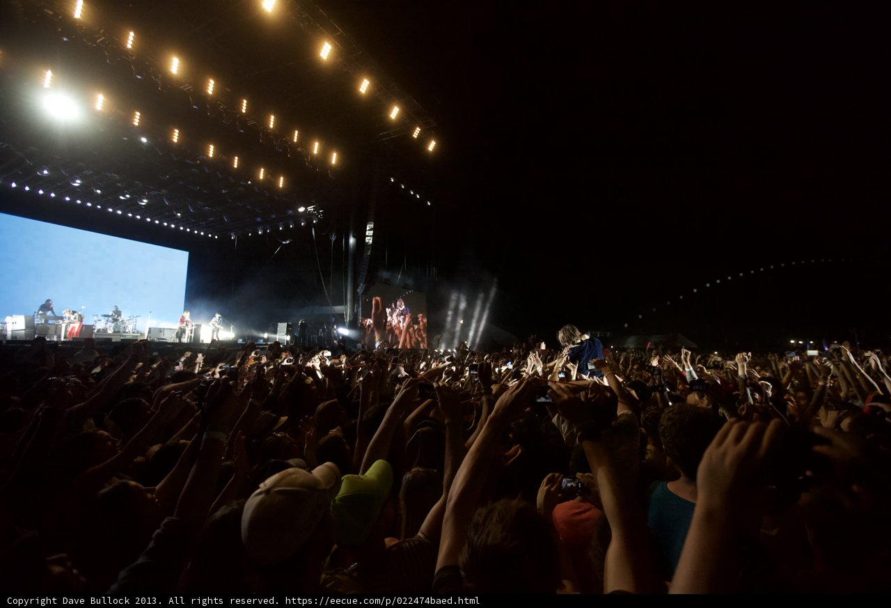 Hands Up in the Night Sky