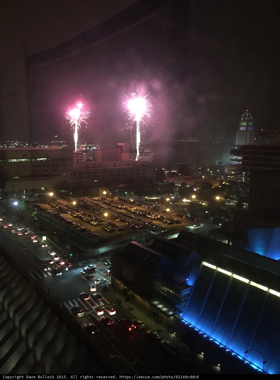 Fireworks Fading Sky