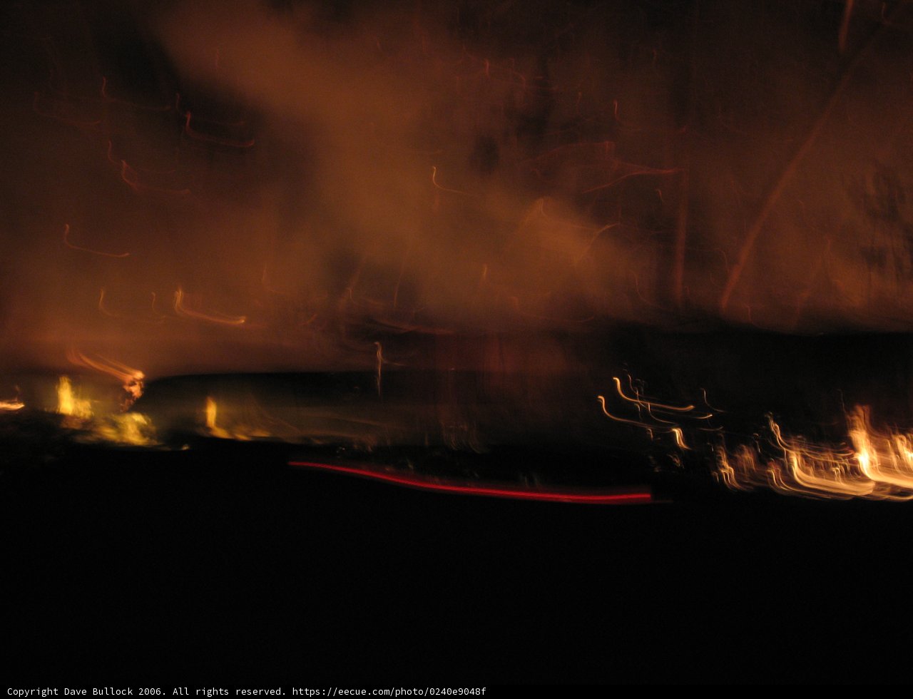 Blurry Blaze in the Dark
