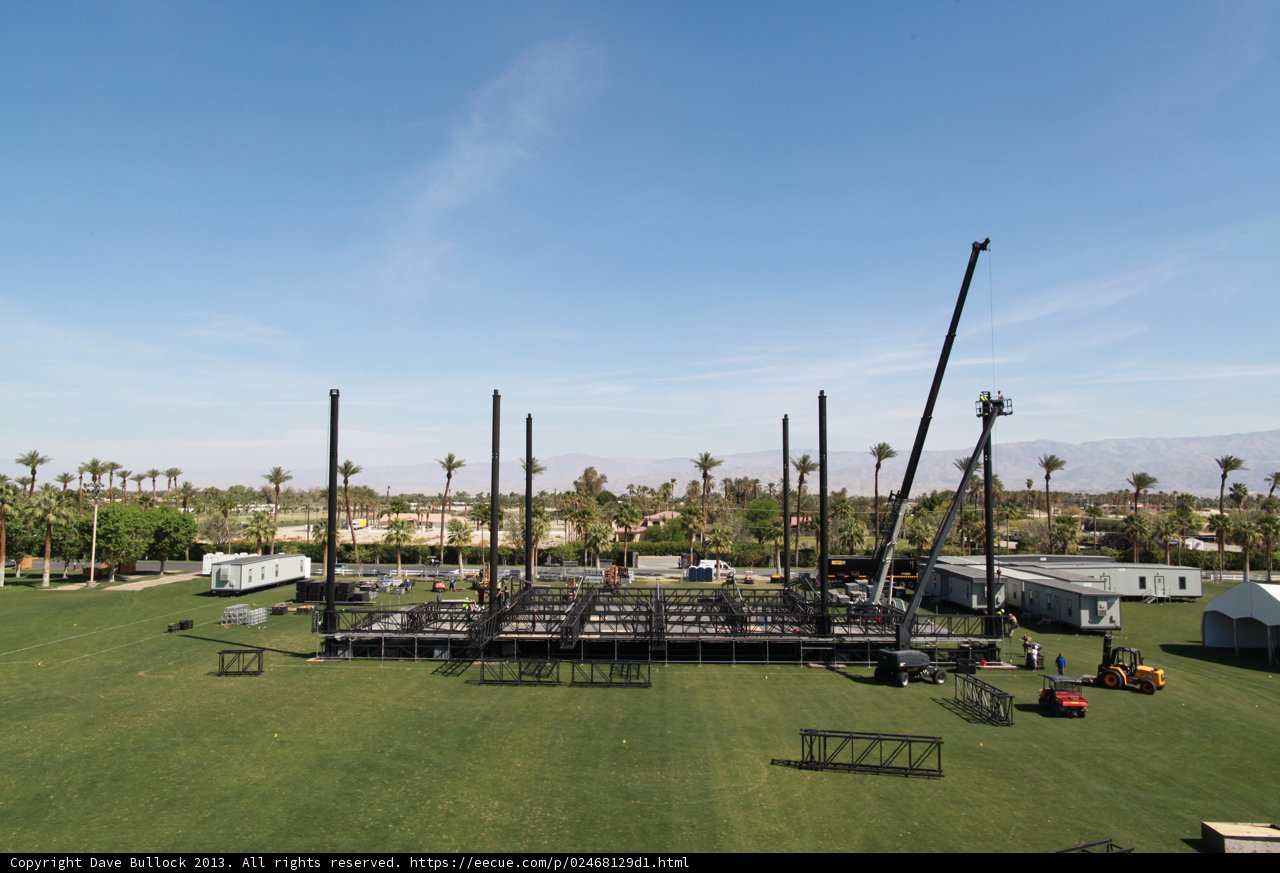 Stage in the Middle of a Lush Field