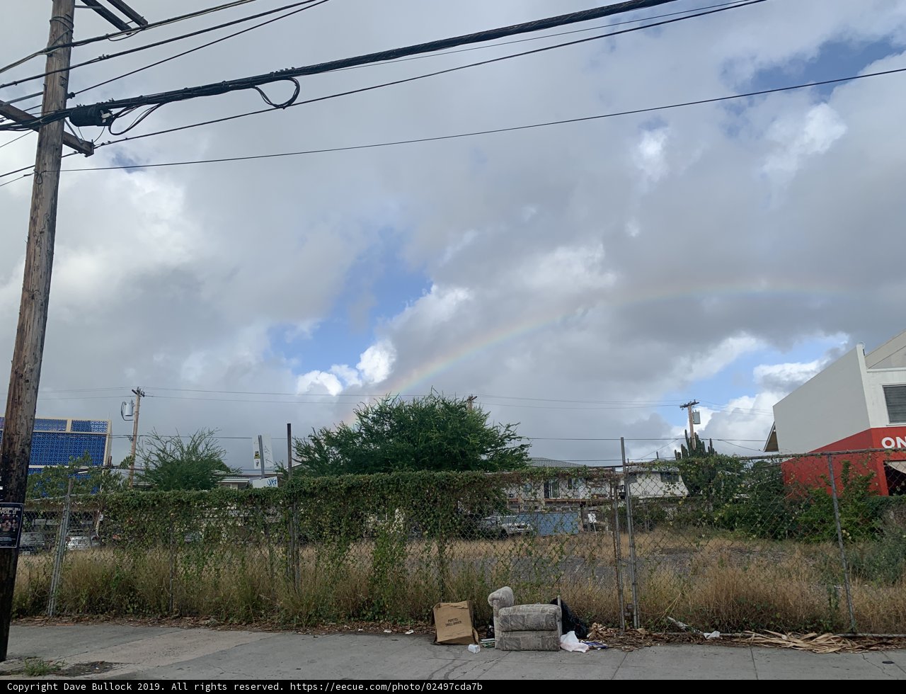 Rainbow over Honolulu