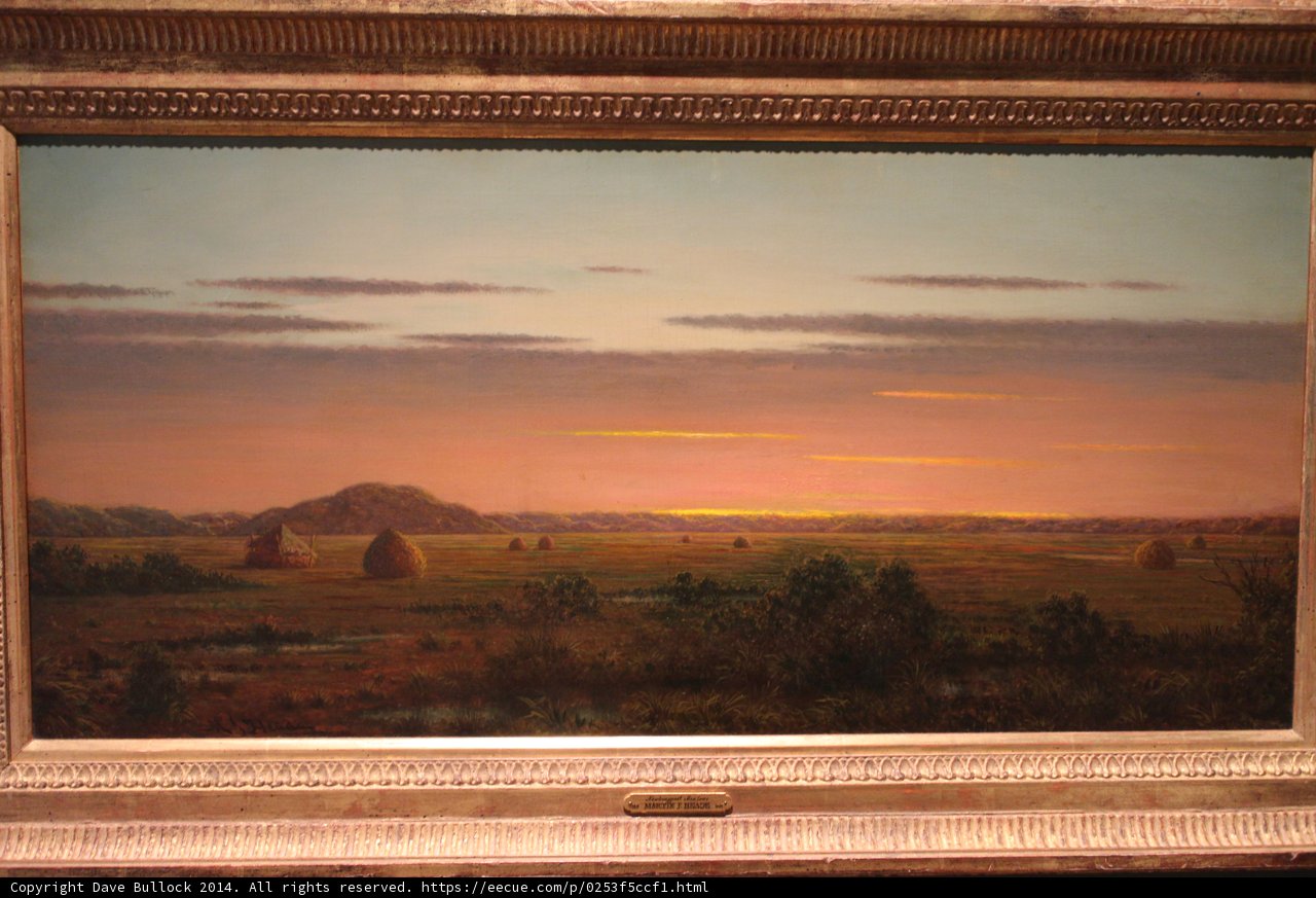 Sunset over Hay Field