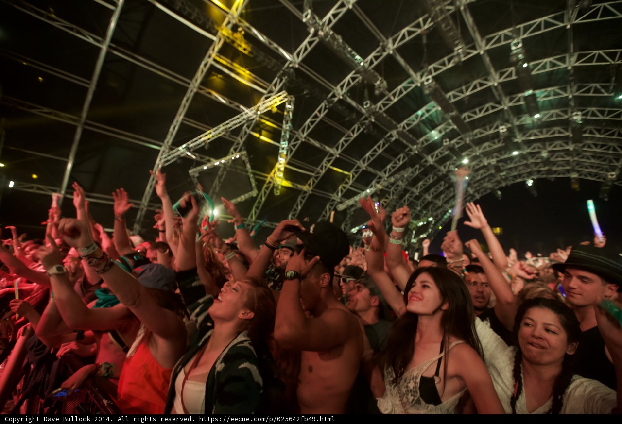 Coachella Crowd in the Urban Nightlife
