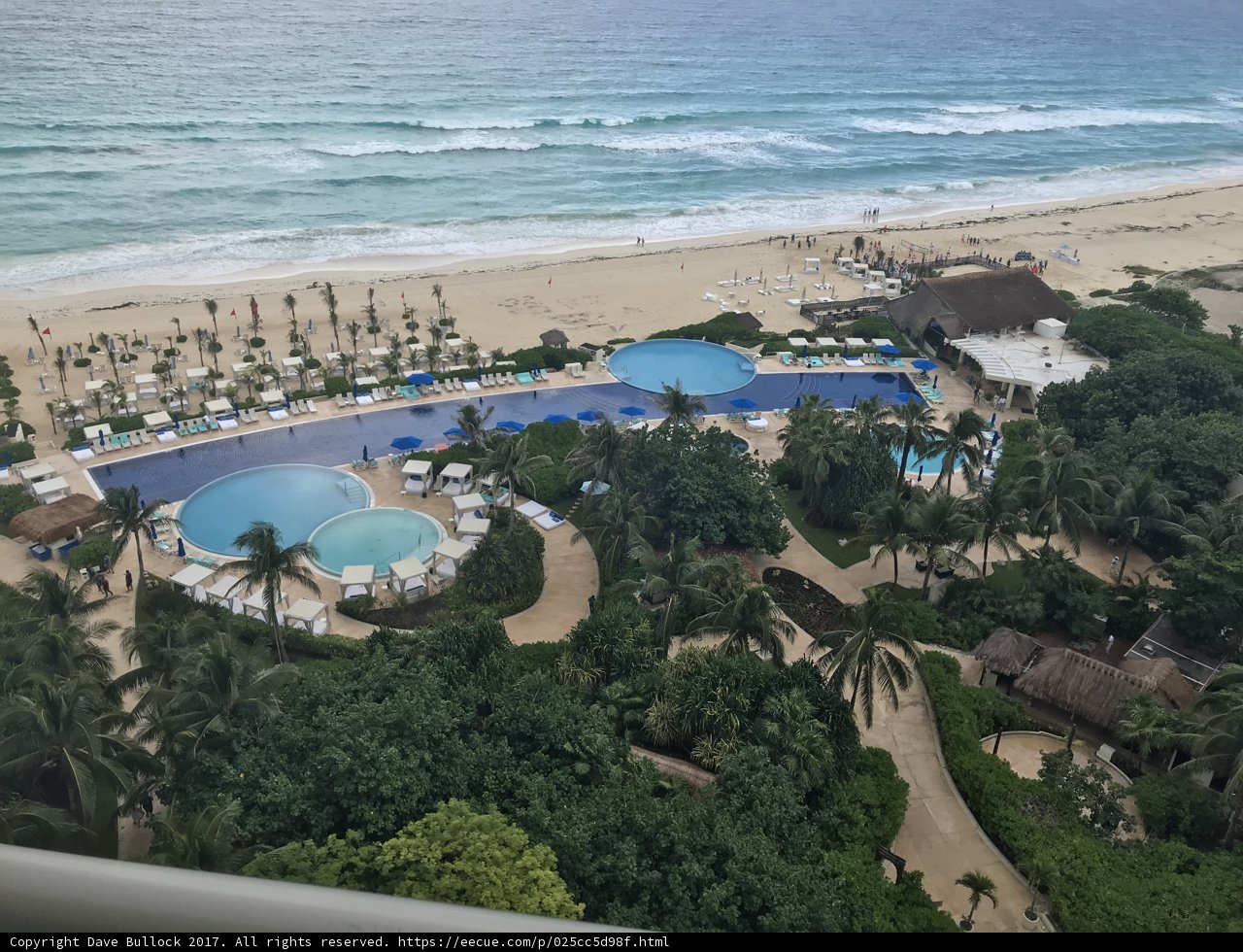 Aerial View of the Summer Haven Resort's Beach and Pool