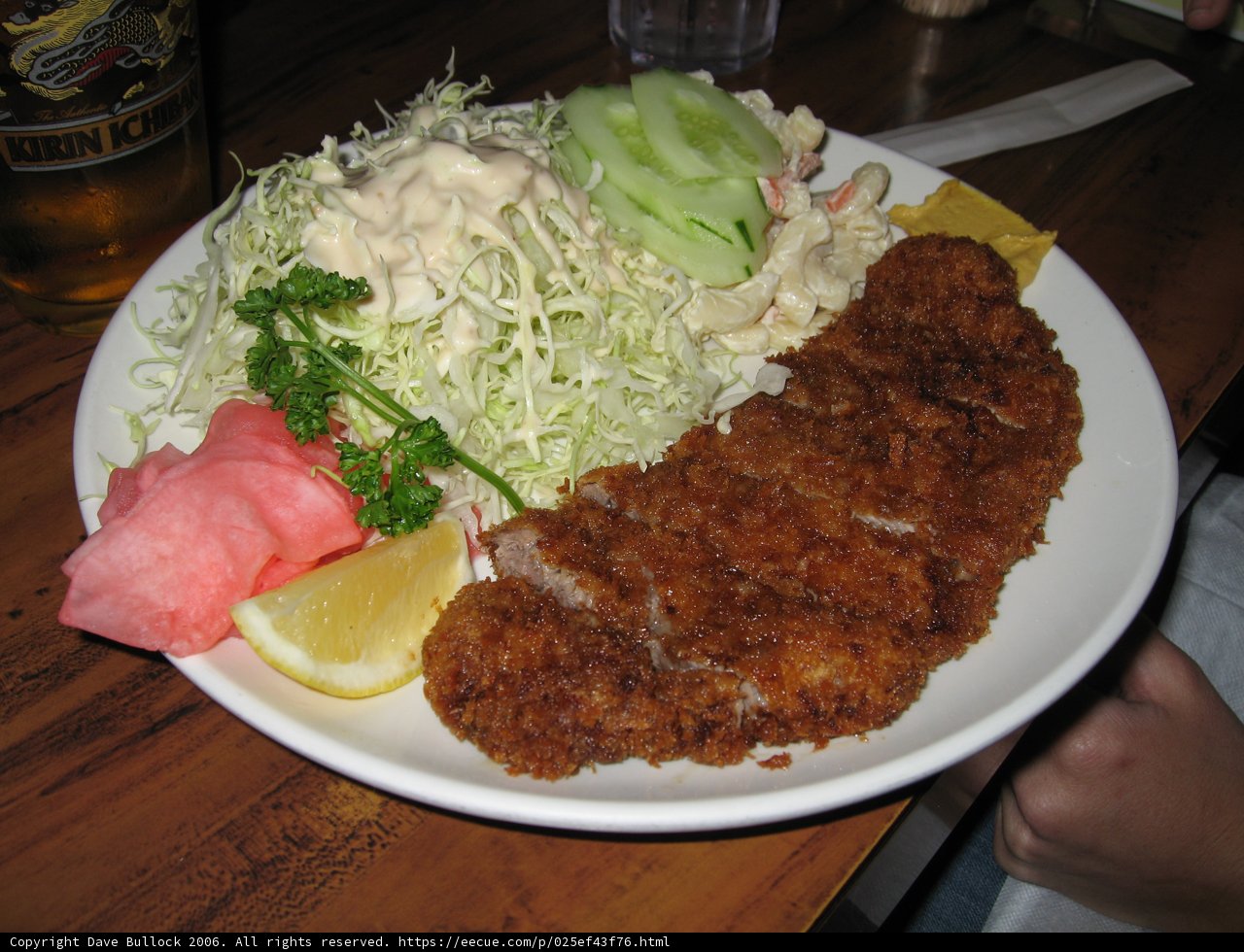 Lemon-Dressed Salad with Fried Chicken
