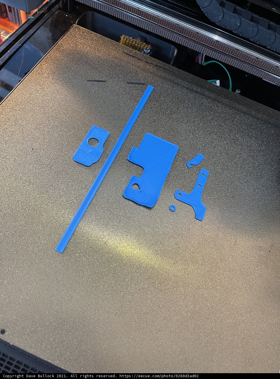 The 3D Printer's Blue Creation