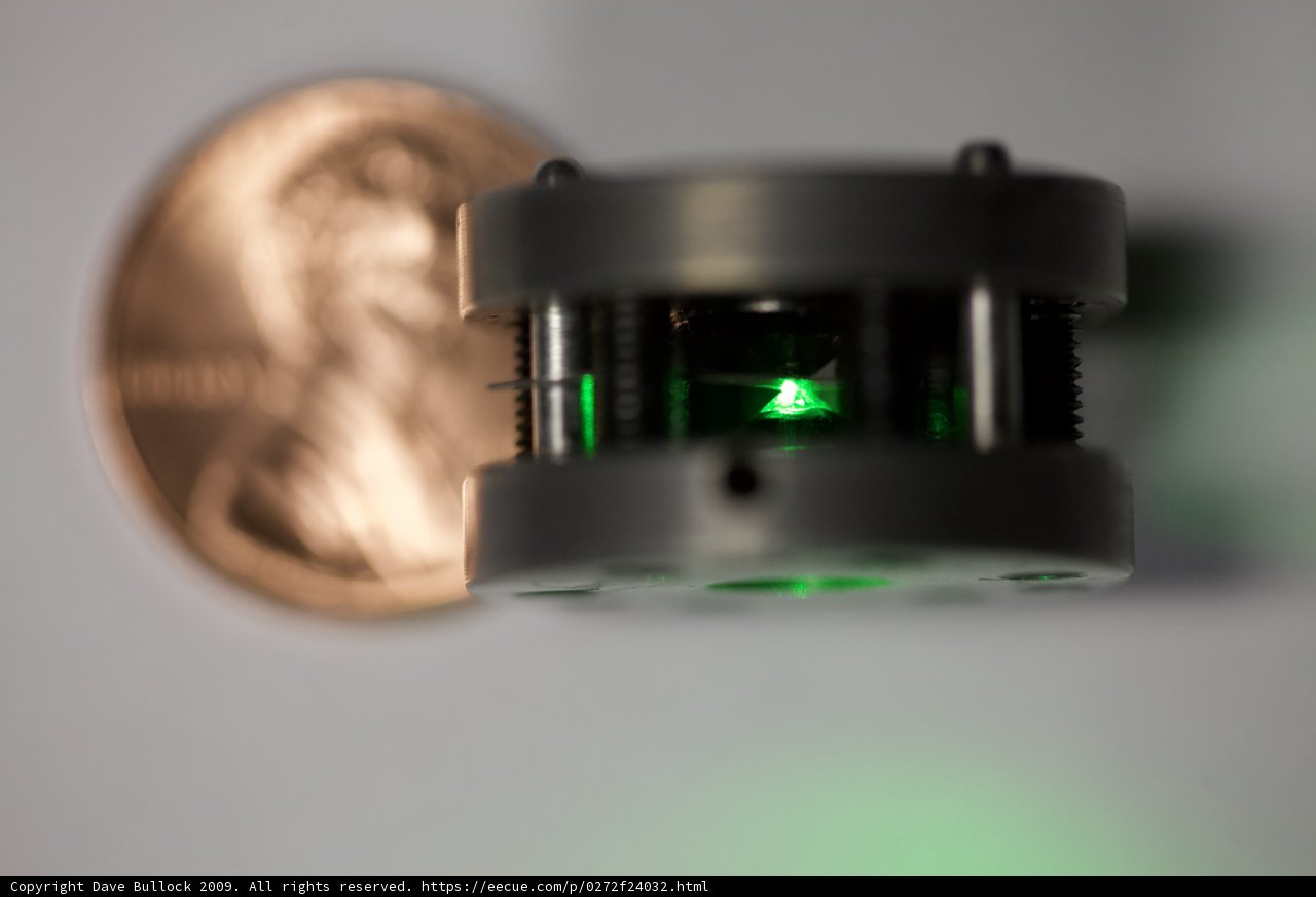 Green Laser Next to a Penny