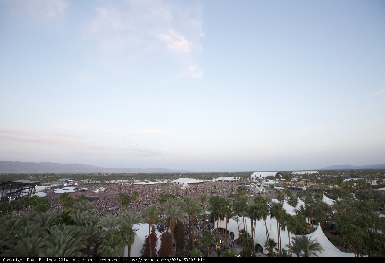 Coachella Crowd Under the Summer Sky