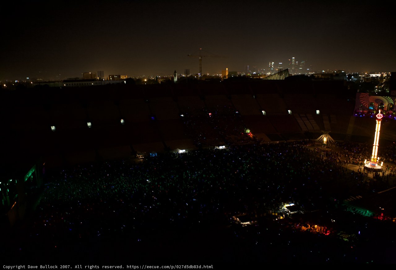 Nighttime Concert Crowds