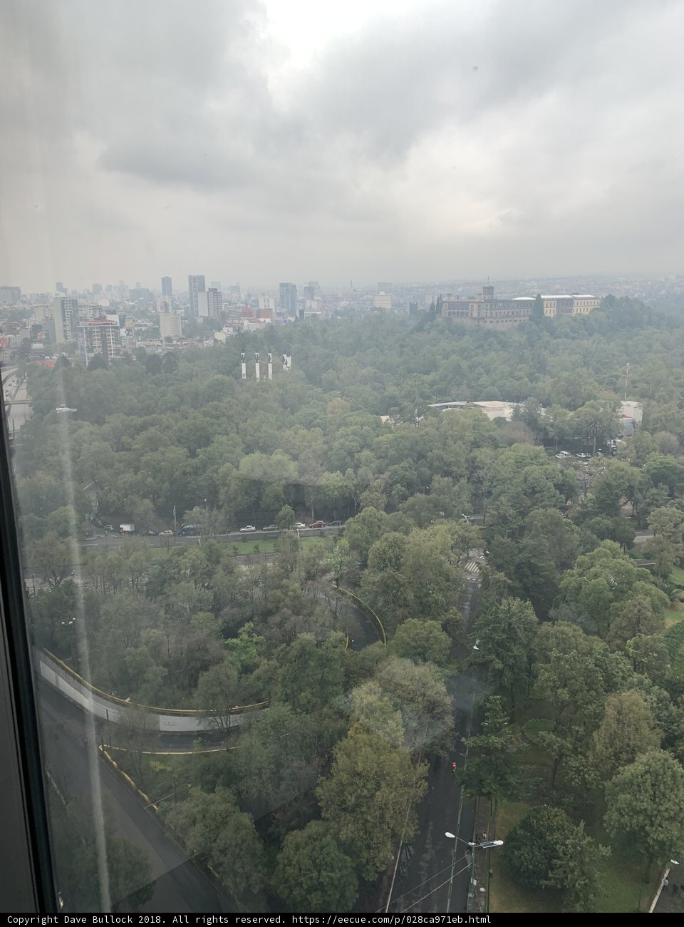 Cloudy City View from Above