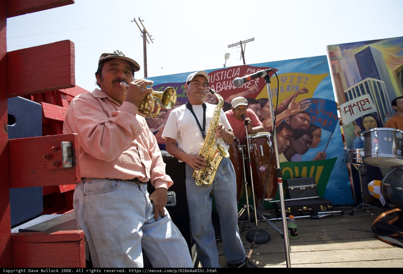 Music Band Performing at Mayday Rally