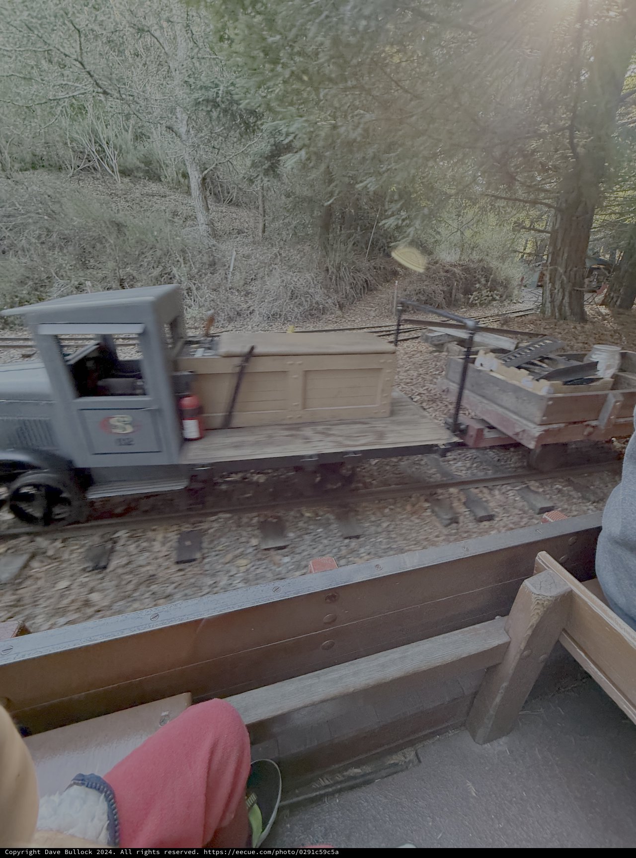Vintage Truck at Desert Railway Construction Site