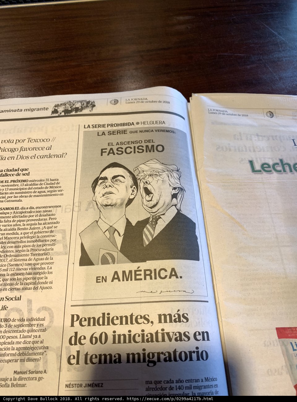 Headlines from the Diario de México