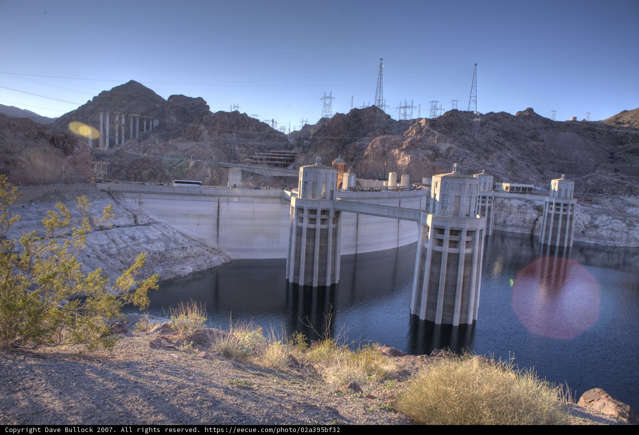Majestic Hoover Dam in the Outdoors