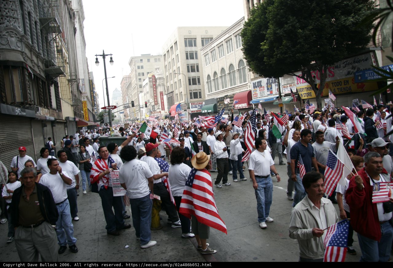 Patriotic Crowd Takes to the City Streets