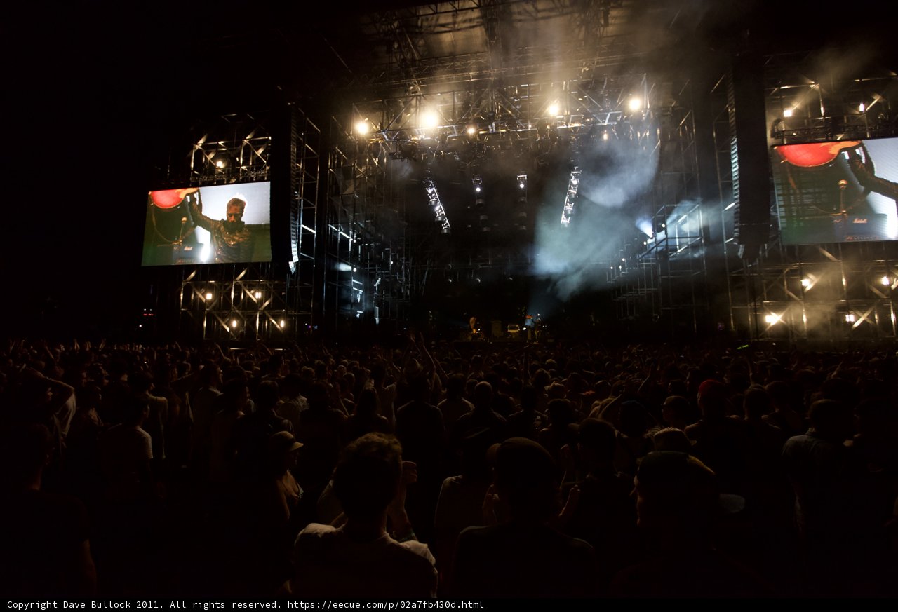 Concertgoers in Awe of Stage Performance