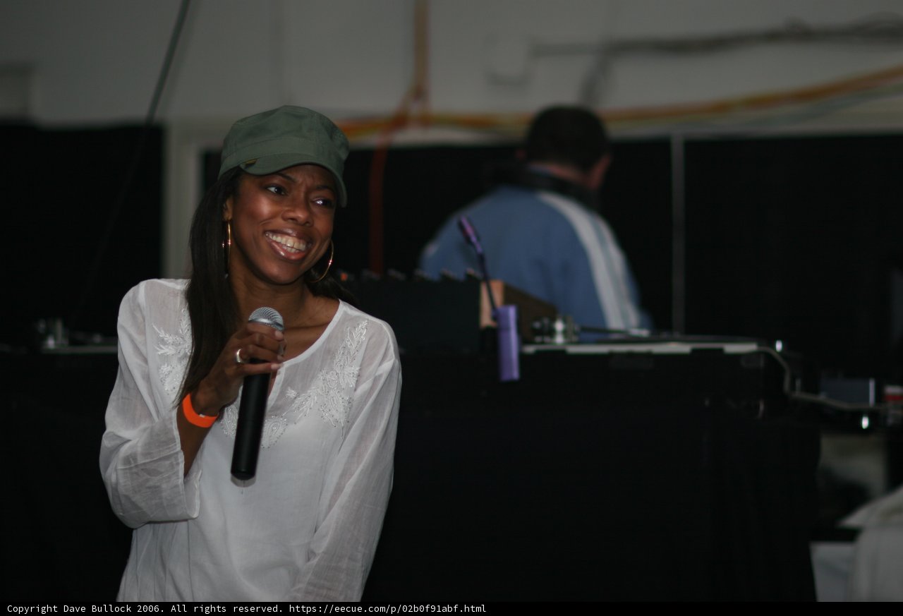 Green Hat, Mic in Hand