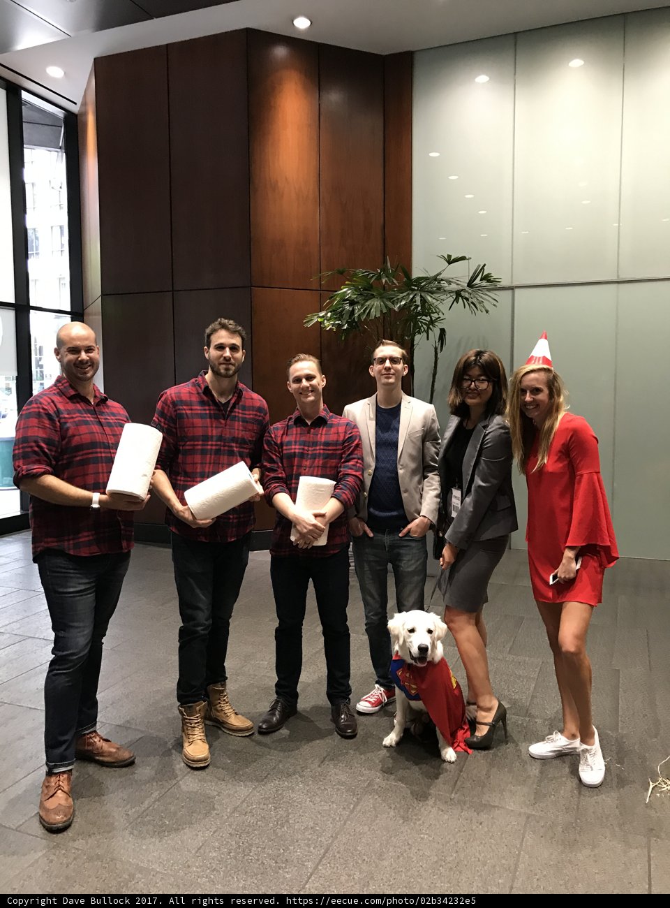 Group Photo with Furry Friend
