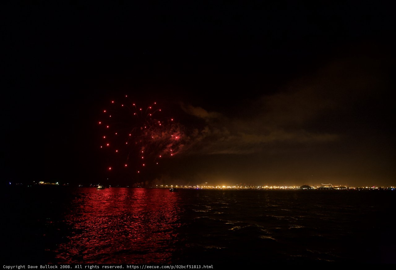 Explosive Celebration at Sea