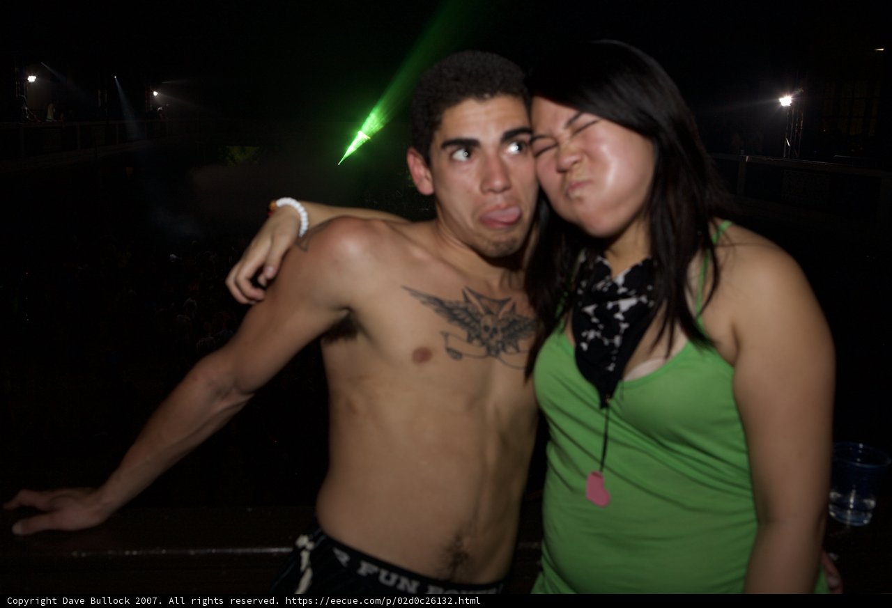 Tattooed Couple at the Club