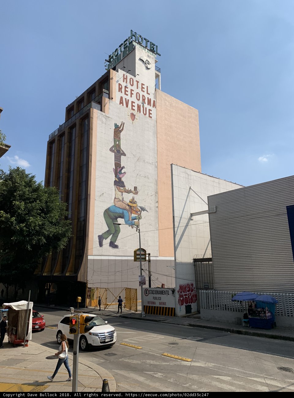 Urban Artistry: Mural of a Jumping Man
