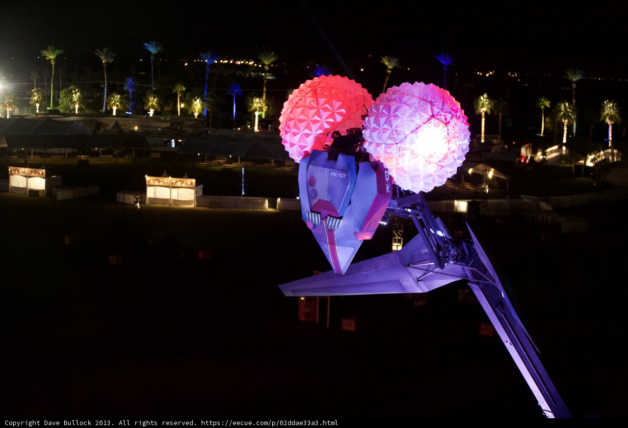 Illuminated Balloon in the Night Sky