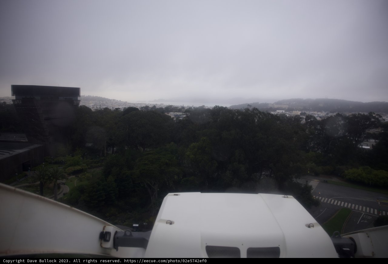 Urban Jungle: A Cloud-Kissed View from the Golden Gate Park Sky Wheel