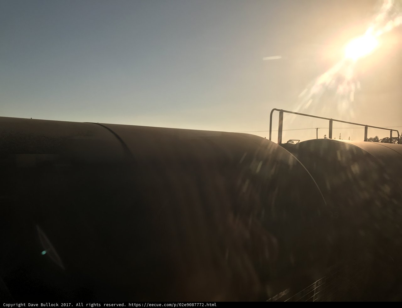 Train Journey under Sunlight
