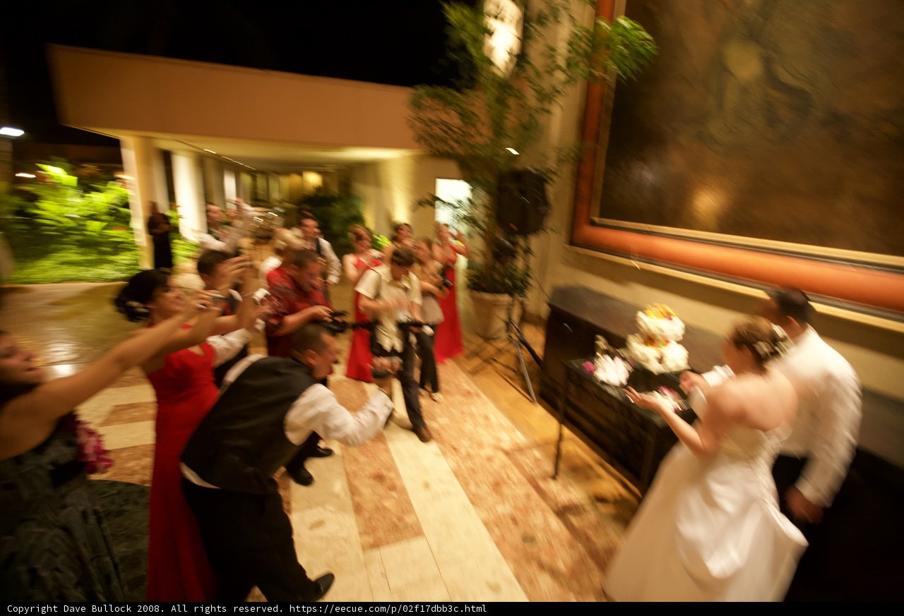 Wedding Couple with Stunning Flower Arrangement